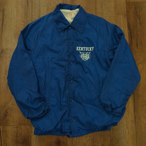 VTG Kentucky Wildcats Nylon Adult Large Jacket Coach NCAA Basketball Sports - Picture 1 of 8